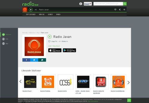 
                            3. Radio Javan - Lyssna på gratis online - Radio.se