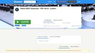 
                            13. Rádio MEO Music - FM 100.8 - Lisbon - Ouça Online