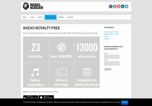 
                            7. Radio ROYALTY FREE - REBEL SCREAM - Muzyka tła. Muzyka bez ...