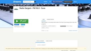 
                            5. Radio Sargam - FM 96.0 - Suva - Listen Online - Streema