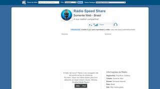 
                            13. Rádio Speed Share - Somente Web / Brasil | Radios.com.br
