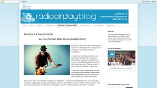 
                            9. RadioAirplay.com: Become A Featured Artist