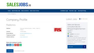 
                            6. Radionics - Sales Jobs Ireland ::: Irish Sales Job Board - Sales ...