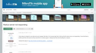 
                            3. Radius server not responding!! - MikroTik