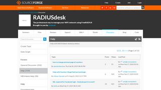 
                            8. RADIUSdesk / Discussion / Discussion - SourceForge