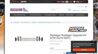 
                            11. Radlager Radlager Upgrade-Kit KTM (0215-0207) - Enduro ...