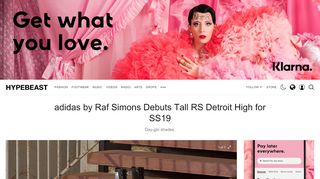 
                            10. Raf Simons by adidas SS19 RS Detroit High Shoe | HYPEBEAST