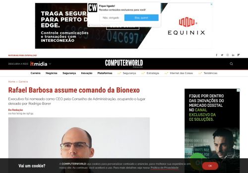 
                            12. Rafael Barbosa assume comando da Bionexo | Computerworld