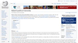 
                            10. Rafael Landívar University - Wikipedia