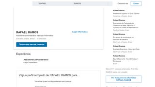 
                            12. RAFAEL RAMOS - Assistente administrativo - Login Informatica ...
