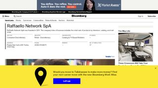 
                            13. Raffaello Network SpA: Company Profile - Bloomberg