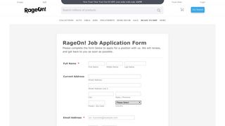 
                            5. RageOn! Job Application Form