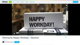 
                            10. Rahmqvist Happy Workday - Deutsch on Vimeo