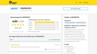 
                            12. RAIDBOXES Bewertungen & Erfahrungen | Trusted Shops