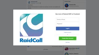 
                            13. Raidcall ESP - Estimados! RaidCall Internacional no... | Facebook