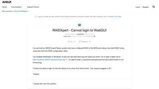 
                            3. RAIDXpert - Cannot login to WebGUI | Community