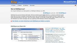 
                            4. RAIDXpert.exe Windows Prozess - Was ist das? - File.net