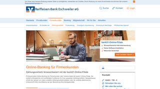 
                            6. Raiffeisen-Bank Eschweiler eG Online-Banking Firmenkunden Die ...