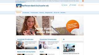 
                            1. Raiffeisen-Bank Eschweiler eG Startseite Die Eschweiler Bank!