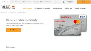 
                            8. Raiffeisen Silber Kreditkarte | Viseca Card Services