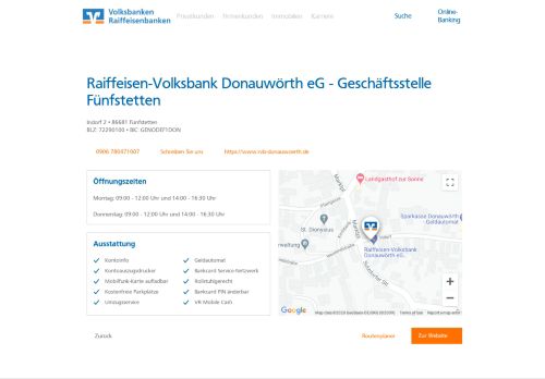 
                            4. Raiffeisen-Volksbank Donauwörth eG - Geschäftsstelle Fünfstetten ...