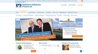 
                            1. Raiffeisen-Volksbank Fresena eG: Privatkunden