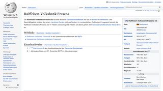 
                            8. Raiffeisen-Volksbank Fresena – Wikipedia