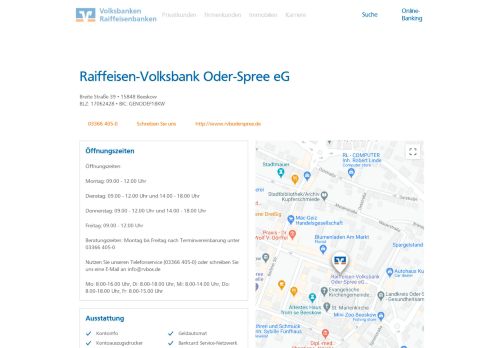 
                            2. Raiffeisen-Volksbank Oder-Spree eG,Breite Straße 39 - Volksbank ...