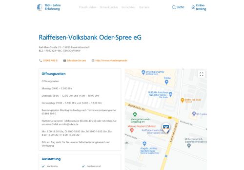
                            3. Raiffeisen-Volksbank Oder-Spree eG,Karl-Marx-Straße 31 - Volksbank ...