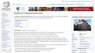 
                            13. Raiffeisen-Volksbank Saale-Orla – Wikipedia