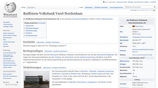 
                            7. Raiffeisen-Volksbank Varel-Nordenham – Wikipedia
