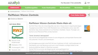 
                            12. Raiffeisen Waren-Zentrale als Ausbilder: Ausbildungsplätze, Infos und ...