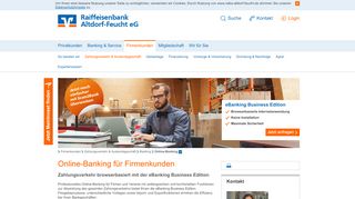 
                            4. Raiffeisenbank Altdorf-Feucht eG Online-Banking Firmenkunden