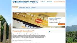
                            11. Raiffeisenbank Anger eG Mastercard® SecureCode™
