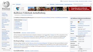 
                            10. Raiffeisenbank Aschaffenburg – Wikipedia