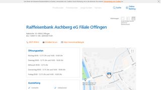 
                            10. Raiffeisenbank Aschberg eG Filiale Offingen,Bahnhofstr. 30 ...