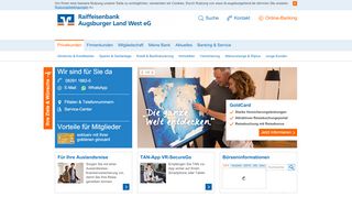 
                            2. Raiffeisenbank Augsburger Land West eG: Privatkunden