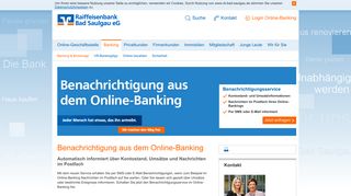 
                            3. Raiffeisenbank Bad Saulgau eG Online-Banking Benachrichtigung