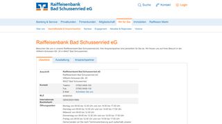 
                            3. Raiffeisenbank Bad Schussenried eG - Raiffeisenbank Schussenried
