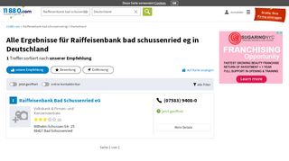 
                            12. ▷ Raiffeisenbank Bad Schussenried eG | Tel. (07355) 9332... -