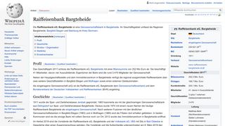 
                            11. Raiffeisenbank Bargteheide – Wikipedia