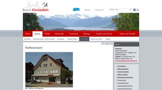 
                            10. Raiffeisenbank | Bezirk Einsiedeln