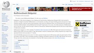 
                            7. Raiffeisenbank (Bulgaria) - Wikipedia
