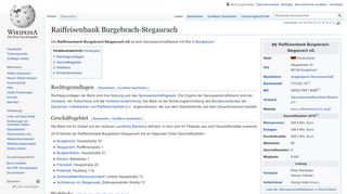 
                            9. Raiffeisenbank Burgebrach-Stegaurach – Wikipedia