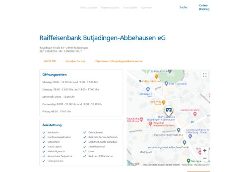 
                            9. Raiffeisenbank Butjadingen-Abbehausen eG,Butjadinger Straße 63 ...
