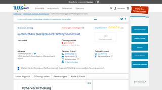 
                            13. Raiffeisenbank eG Deggendorf-Plattling-Sonnenwald - 11880.com