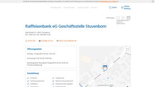 
                            1. Raiffeisenbank eG Geschäftsstelle Stuvenborn,Kalte Weide 23 ...