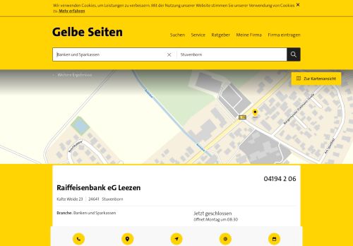 
                            10. Raiffeisenbank eG Leezen 24641 Stuvenborn Öffnungszeiten ...
