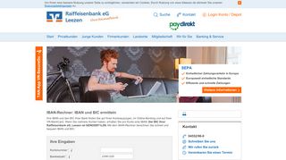 
                            11. Raiffeisenbank eG Leezen - IBAN Rechner - BIC GENODEF1LZN
