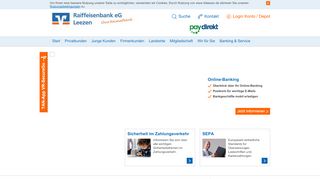 
                            2. Raiffeisenbank eG Leezen - Online Banking - BIC GENODEF1LZN